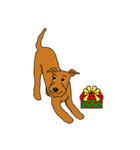 テリア犬たちの楽しいクリスマスパーティ！（個別スタンプ：35）