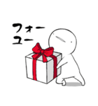 しろいこびと～いつもの編～（個別スタンプ：34）