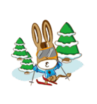 cute donkey3_winter story（個別スタンプ：21）