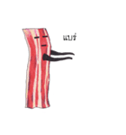 Straight face bacon.（個別スタンプ：9）