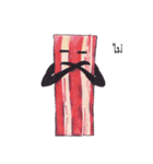 Straight face bacon.（個別スタンプ：25）