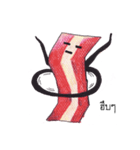 Straight face bacon.（個別スタンプ：36）