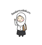 Jasmin Muslimah Student（個別スタンプ：1）