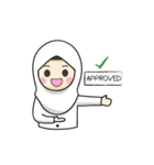 Jasmin Muslimah Student（個別スタンプ：4）