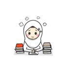 Jasmin Muslimah Student（個別スタンプ：7）