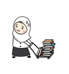 Jasmin Muslimah Student（個別スタンプ：14）