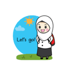 Jasmin Muslimah Student（個別スタンプ：20）