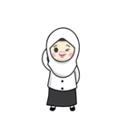 Jasmin Muslimah Student（個別スタンプ：23）