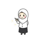 Jasmin Muslimah Student（個別スタンプ：37）