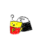 ポテトおにぎり戦争スタンプ（個別スタンプ：35）
