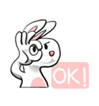 Unruly cute bunny（個別スタンプ：2）