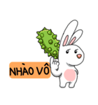 Unruly cute bunny（個別スタンプ：4）