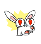 Unruly cute bunny（個別スタンプ：14）