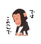 チンパンジーのバーブくん（個別スタンプ：3）