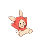 パーカーウサちゃん（個別スタンプ：2）