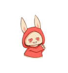 パーカーウサちゃん（個別スタンプ：4）