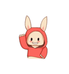 パーカーウサちゃん（個別スタンプ：8）