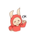 パーカーウサちゃん（個別スタンプ：10）