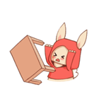 パーカーウサちゃん（個別スタンプ：21）