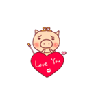 Love Love Pig_2（個別スタンプ：7）