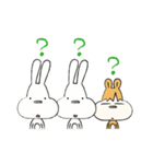 リスと双子ウサギ1（個別スタンプ：3）