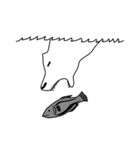 Gofie - The White Bear（個別スタンプ：8）