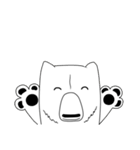 Gofie - The White Bear（個別スタンプ：18）