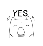 Gofie - The White Bear（個別スタンプ：24）