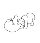 Gofie - The White Bear（個別スタンプ：27）
