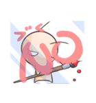 Three Hair Hsien (Let's talk in English)（個別スタンプ：15）