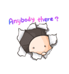 Three Hair Hsien (Let's talk in English)（個別スタンプ：21）