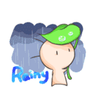 Three Hair Hsien (Let's talk in English)（個別スタンプ：28）