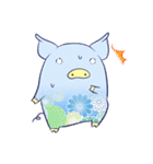 和柄ブタ（個別スタンプ：3）