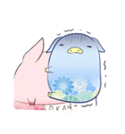 和柄ブタ（個別スタンプ：8）