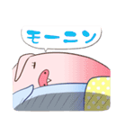 和柄ブタ（個別スタンプ：23）