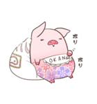 和柄ブタ（個別スタンプ：30）