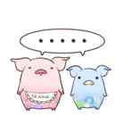 和柄ブタ（個別スタンプ：37）
