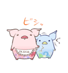 和柄ブタ（個別スタンプ：38）