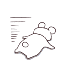 しろめのしろくま（個別スタンプ：6）