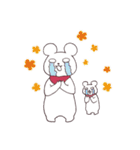 しろめのしろくま（個別スタンプ：19）