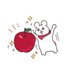 しろめのしろくま（個別スタンプ：22）