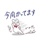 しろめのしろくま（個別スタンプ：35）