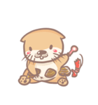 otter and young crab（個別スタンプ：2）