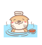 otter and young crab（個別スタンプ：3）