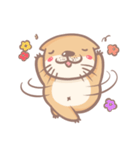 otter and young crab（個別スタンプ：19）