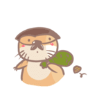 otter and young crab（個別スタンプ：36）