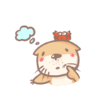 otter and young crab（個別スタンプ：40）