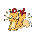 The lazy squirrel！（個別スタンプ：1）