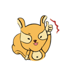 The lazy squirrel！（個別スタンプ：5）