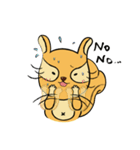 The lazy squirrel！（個別スタンプ：9）